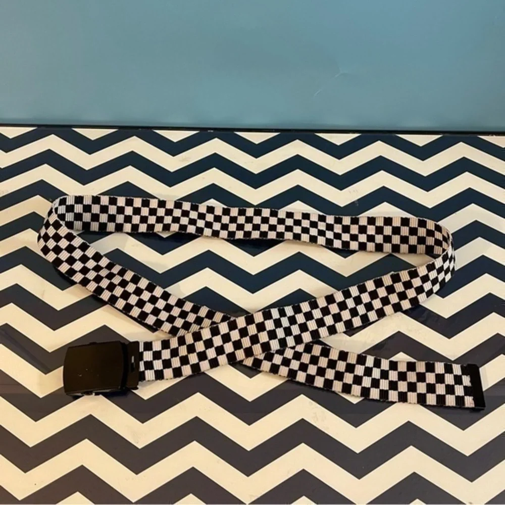 UNISEX Checkered Belt